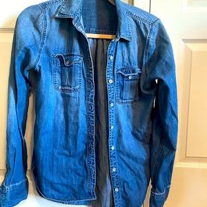 Long sleeve jean button up